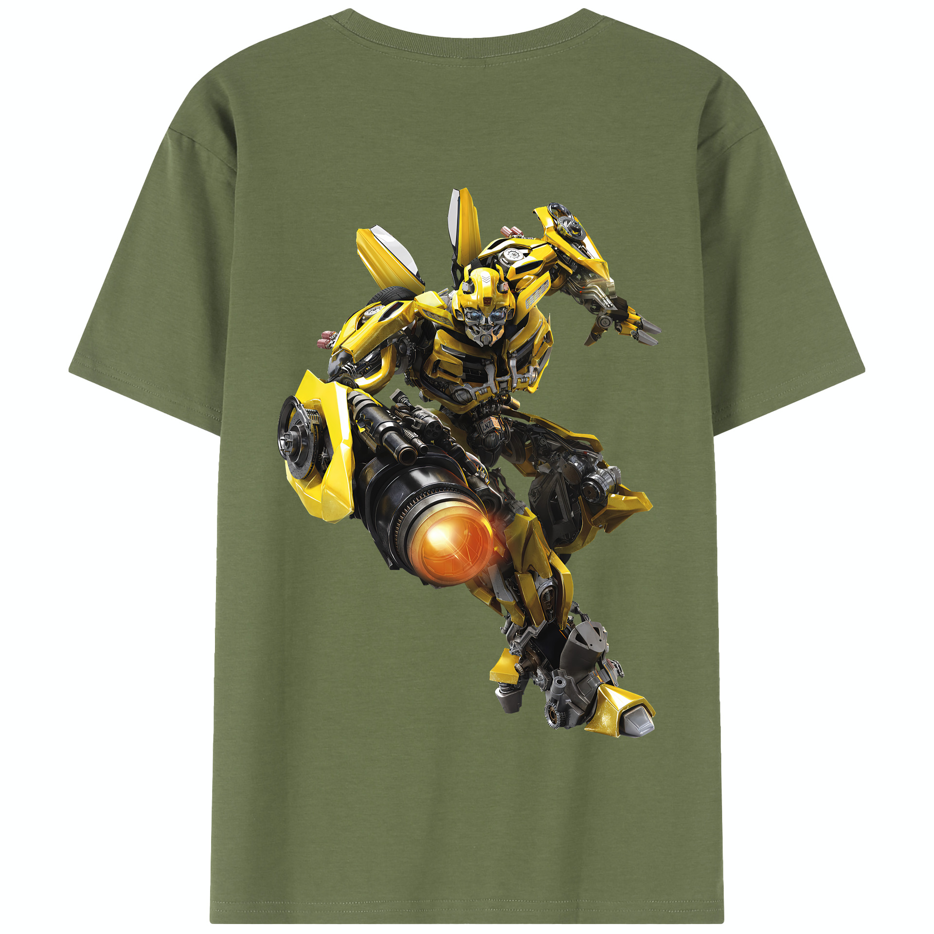 （画像用） Transformers トランスフォーマー 綿100％半袖Tシャツ（背面プリント）